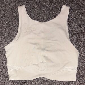 Lululemon Athletica Beige Sleeveless Crop Top